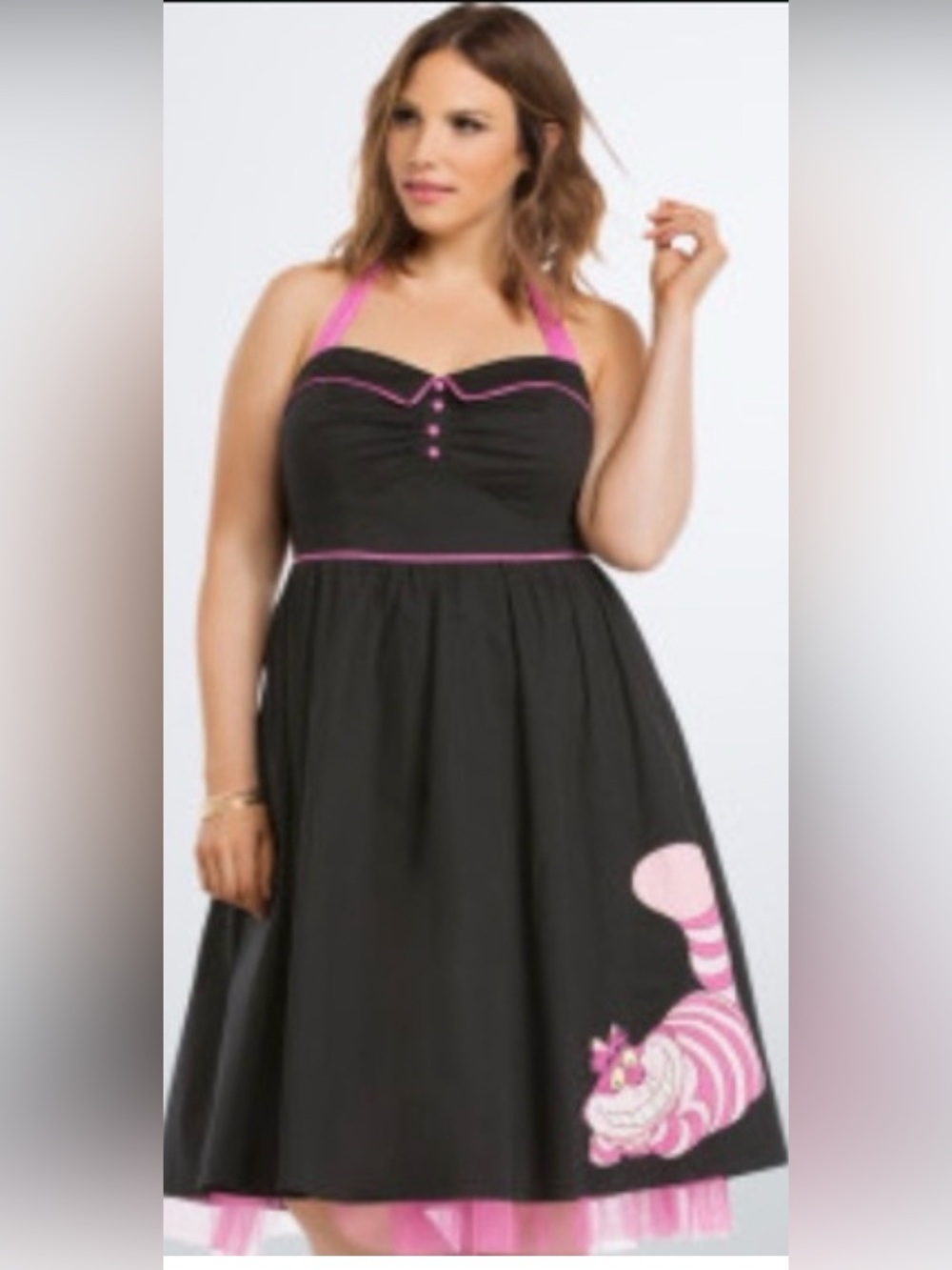 Torrid Disney Cheshire Cat retro style swing dress size 22
